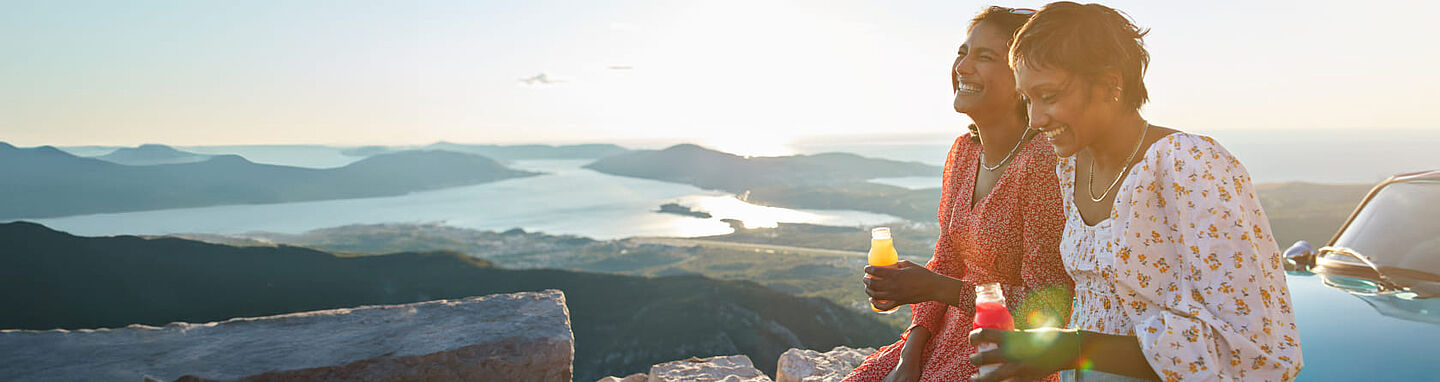 Friends drinking from the bottle
