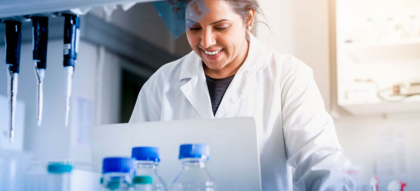 female scientist in a laboratory