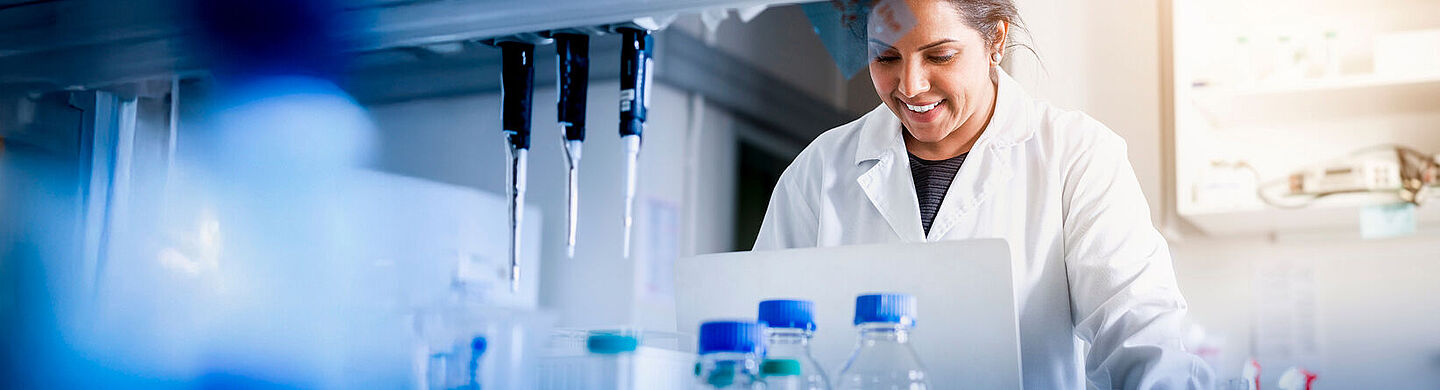 female scientist in a laboratory