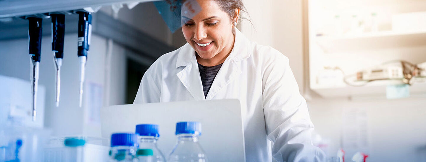 female scientist in a laboratory