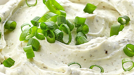 White spread with chives