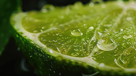 lime inside water