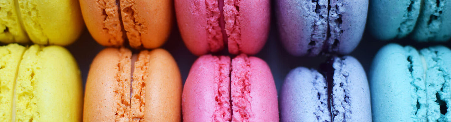 bunte Macarons