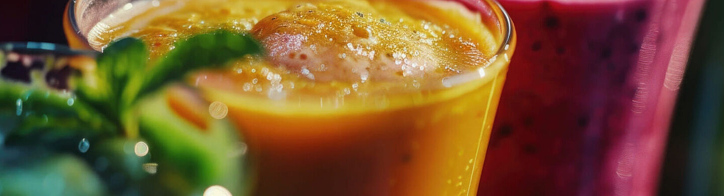  suco laranja e suco roxo