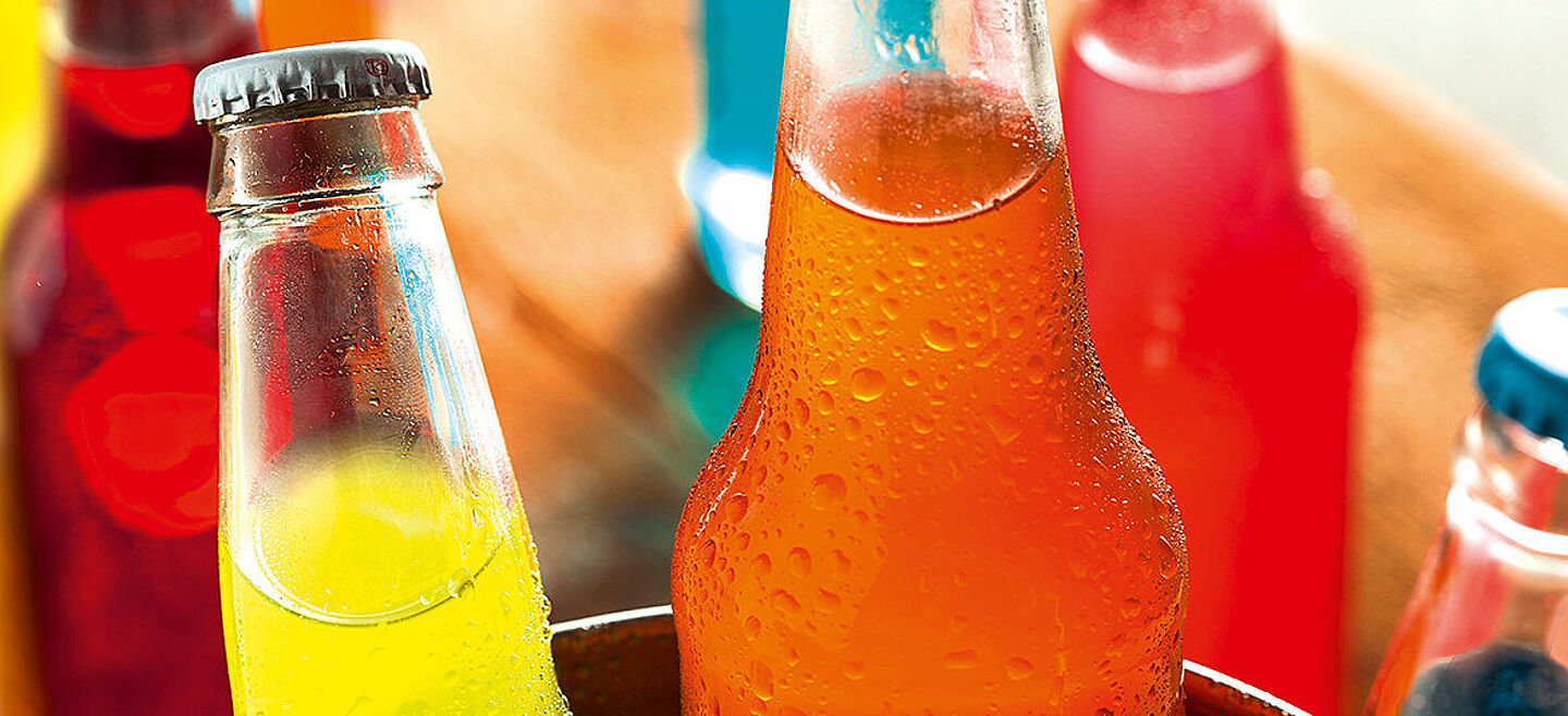 colourful bottles