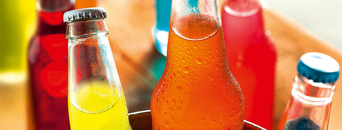 colourful bottles