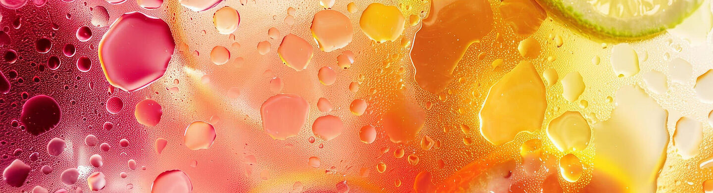 liquid colored with orange