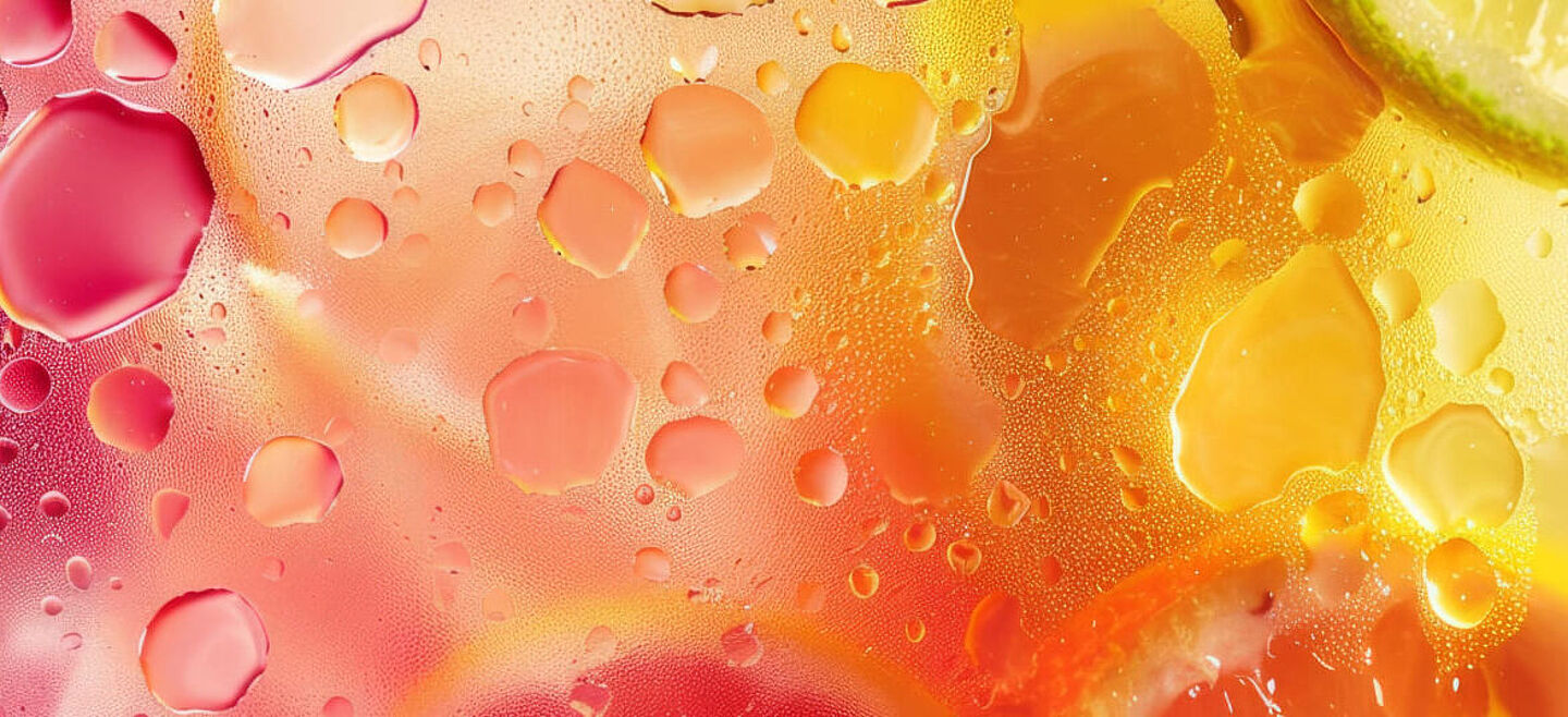 liquid colored with orange