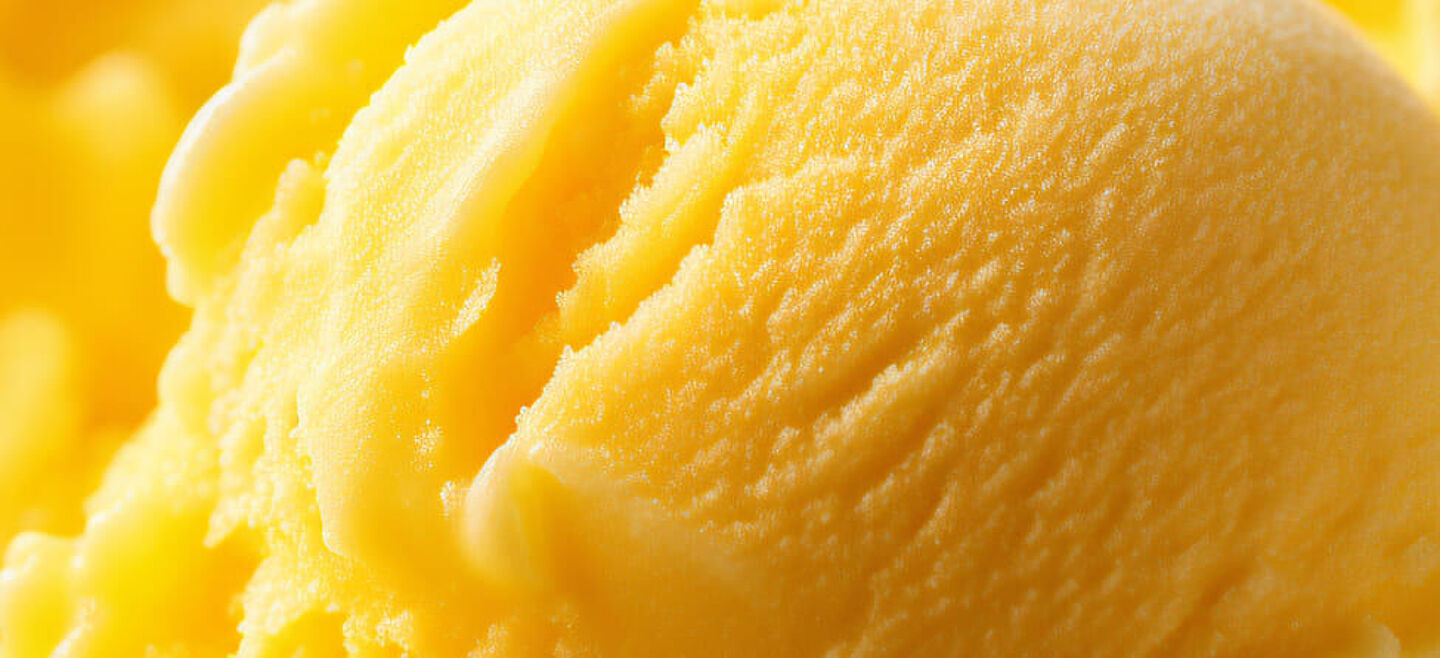 yellow ice cream